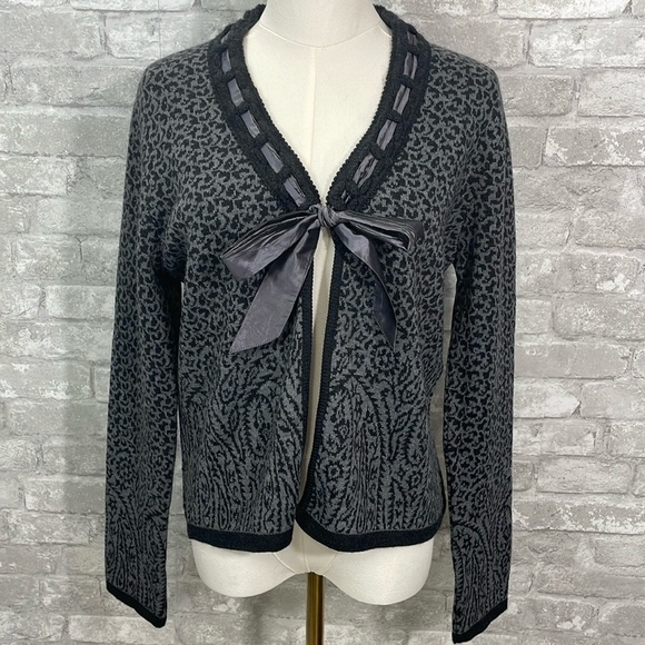 Guido PISANI Tie Merino Wool Cardigan - Picture 1 of 5